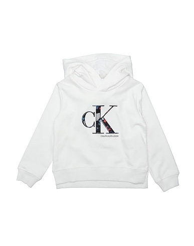 CALVIN KLEIN JEANS Sweatshirt White 83% Cotton, 15% Polyester, 2% Elastane