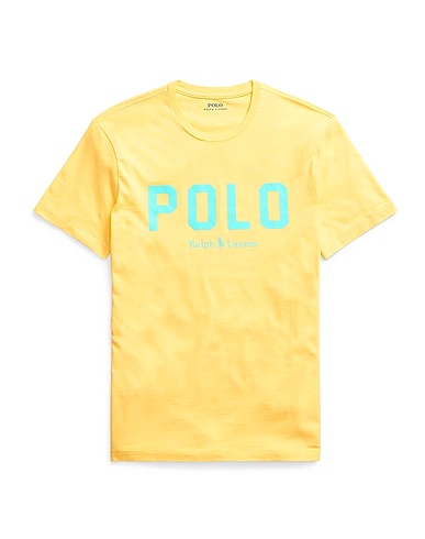 POLO RALPH LAUREN T-shirt CUSTOM SLIM FIT LOGO T-SHIRT
 Giallo 100% Cotone