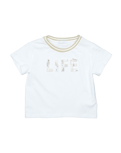 FUN & FUN T-shirt White 95% Cotton, 5% Elastane