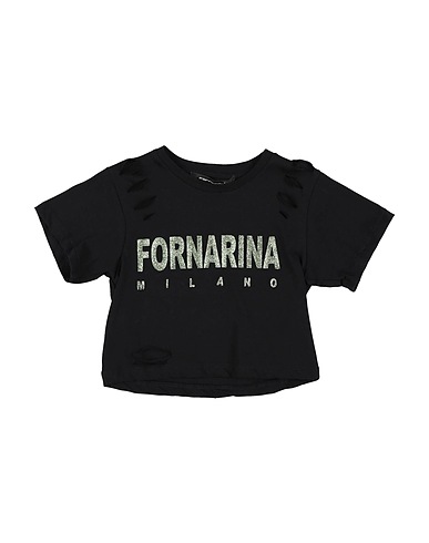 FORNARINA T-shirt Nero 98% Cotone, 2% Elastan