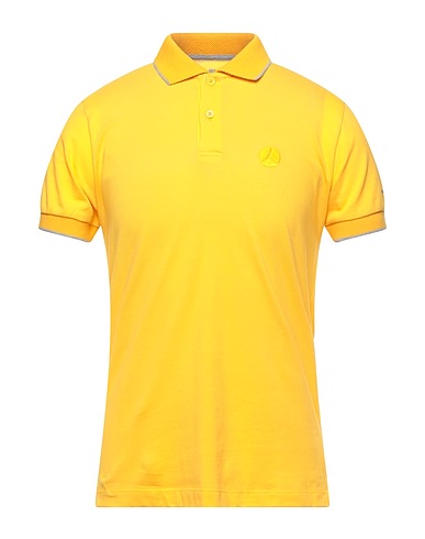 PEOPLE OF SHIBUYA Polo Giallo ocra 94% Cotone, 6% Elastan