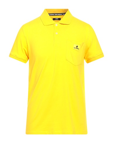 KARL LAGERFELD Polo Giallo 95% Cotone, 5% Elastan
