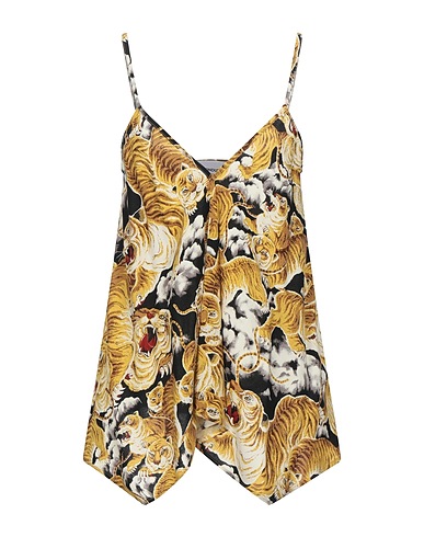 DONDUP Top Camel 88% Viscose, 12% Wool