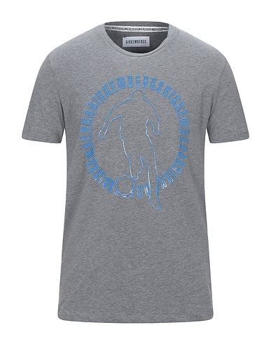 BIKKEMBERGS T-shirt Grigio 95% Cotone, 5% Elastan