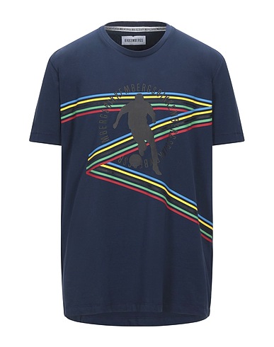 BIKKEMBERGS Ｔシャツ ミッドナイトブルー コットン 95% / ポリウレタン 5%