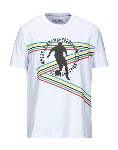 BIKKEMBERGS Ｔシャツ ホワイト コットン 95% / ポリウレタン 5%