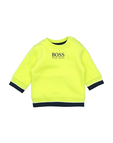 BOSS Sweatshirt Yellow 87% Cotton, 13% Polyester, Elastane