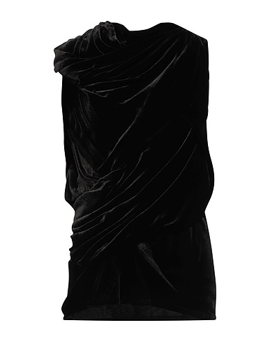 RICK OWENS Evening top Black 80% Viscose, 20% Silk