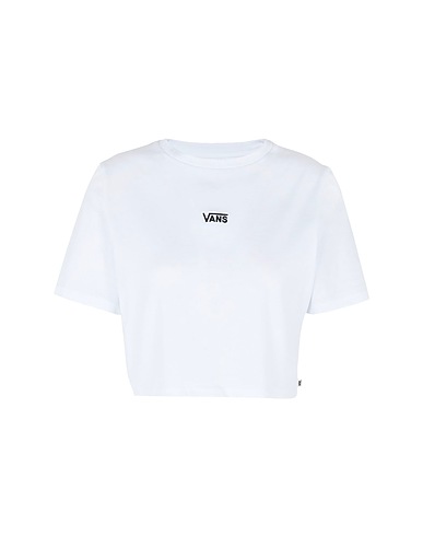VANS Ｔシャツ WM FLYING V CROP CREW SPORT
 ホワイト コットン 100%