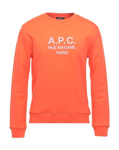 A.P.C. Sweatshirt Orange 100% Cotton