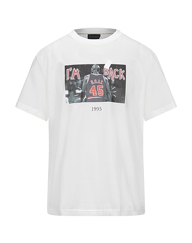 THROWBACK. T-shirt White 100% Cotton