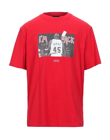 THROWBACK. T-shirt Red 100% Cotton