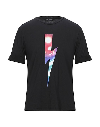 NEIL BARRETT T-shirt Black 50% Cotton, 50% Modal