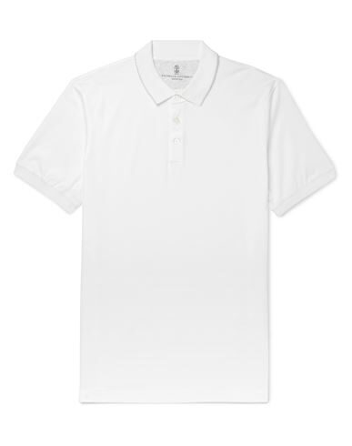 Brunello Cucinelli Polo Shirts In White