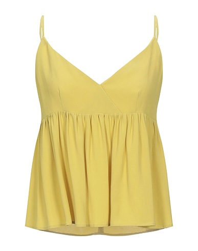 SEMICOUTURE Top Lime green 69% Acetate, 31% Silk