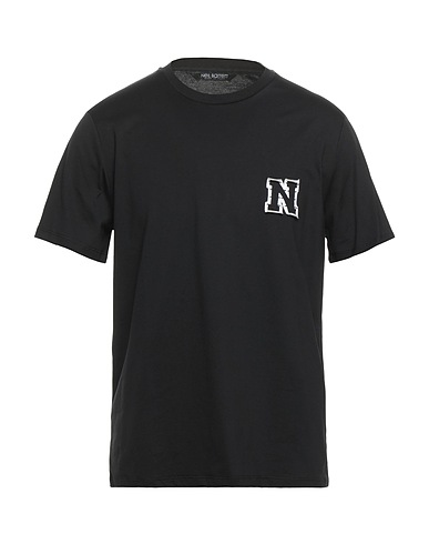 NEIL BARRETT Basic T-shirt Black 100% Cotton