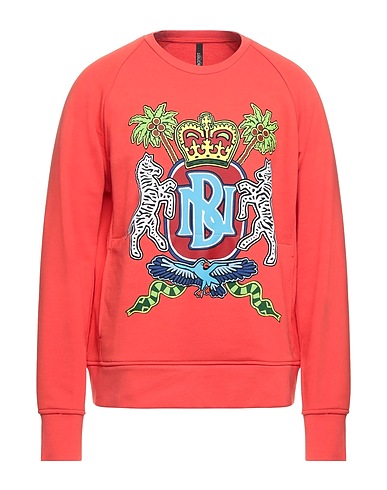 NEIL BARRETT Sweatshirt Coral 65% Cotton, 35% Polyester