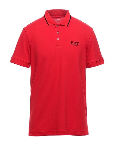 EA7 Poloshirt Rot 97% Baumwolle, 3% Elastan