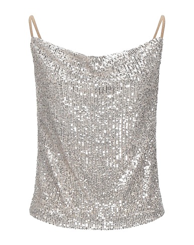 MANILA GRACE Top Taupe 95% Polyester, 5% Elastane