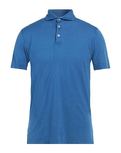 FEDELI Polo shirt Blue 100% Cotton