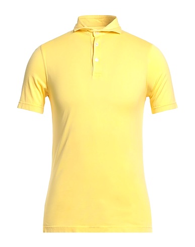 FEDELI Polo shirt Yellow 100% Cotton