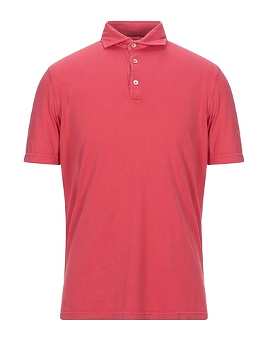 FEDELI Polo shirt Red 100% Cotton