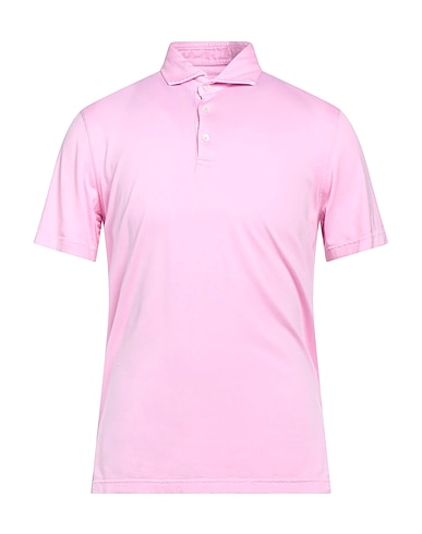 FEDELI Polo shirt Pink 100% Cotton