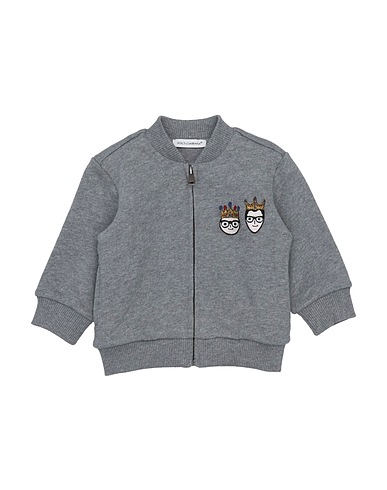 DOLCE&GABBANA Sweatshirt Grey 100% Cotton, Viscose, Polyamide, Polyester