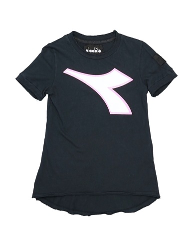 DIADORA T-shirt Black 100% Cotton