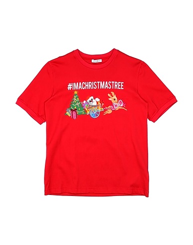 DOLCE&GABBANA T-shirt Red 100% Cotton, Polyester, Acrylic, Polyurethane, Viscose