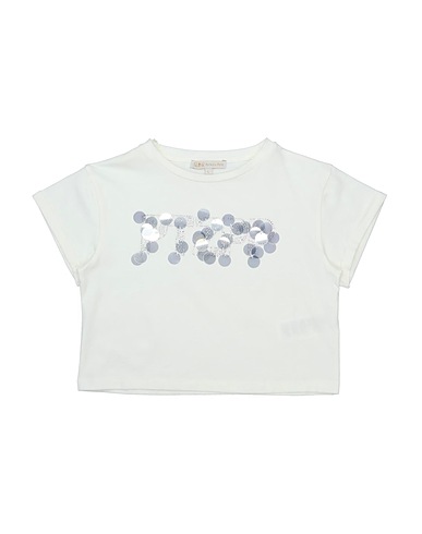 PATRIZIA PEPE T-shirt Ivory 95% Cotton, 5% Elastane