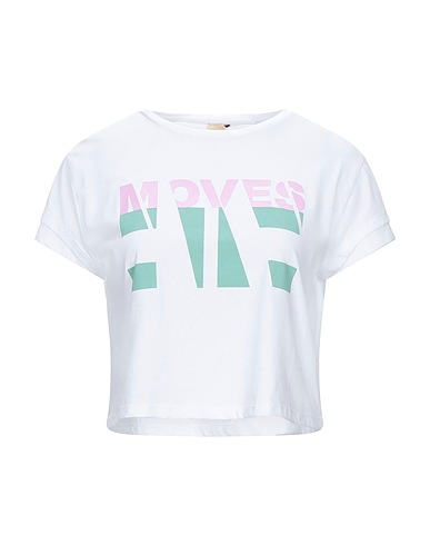 ELISABETTA FRANCHI T-shirt MOVES Λευκό 100% Βαμβάκι