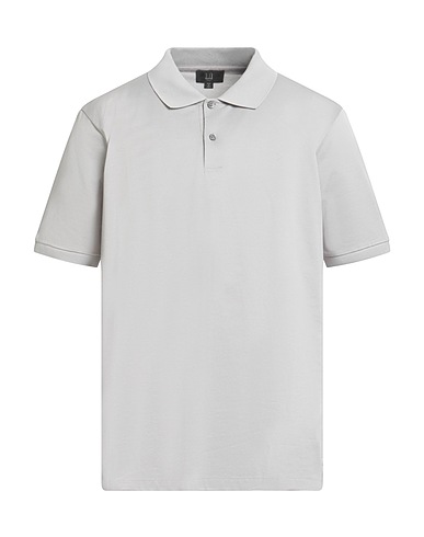 DUNHILL Polo shirt Light grey 100% Cotton