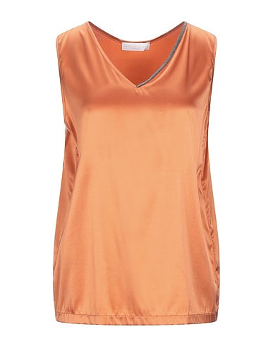 FABIANA FILIPPI Top Orange 96% Seide, 4% Elastan, Ecobrass
