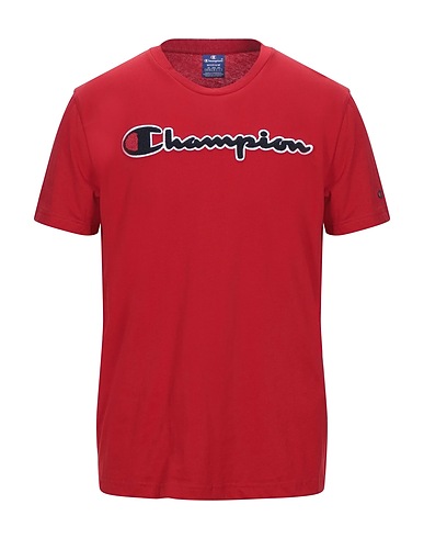 CHAMPION T-shirt Red 100% Cotton
