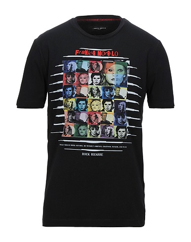FRANKIE MORELLO T-shirt Black 95% Cotton, 5% Elastane