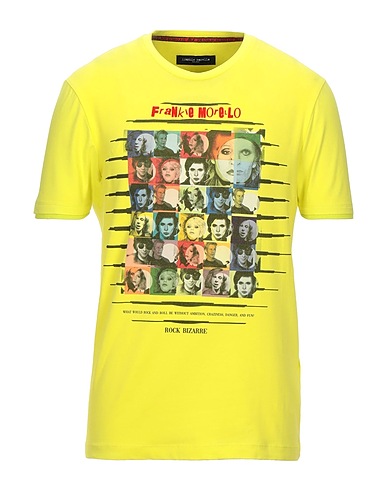 FRANKIE MORELLO T-shirt Yellow 95% Cotton, 5% Elastane