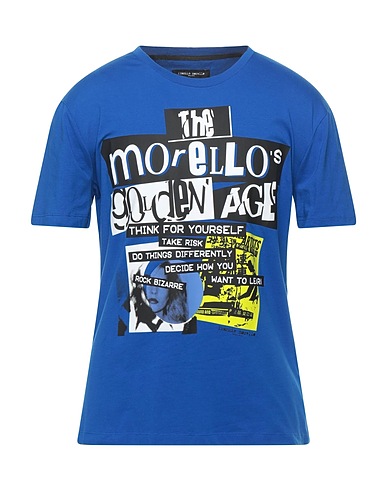 FRANKIE MORELLO T-shirt Blu 95% Cotone, 5% Elastan