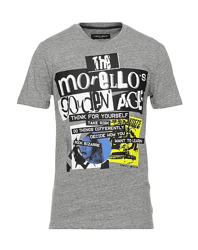FRANKIE MORELLO T-shirt Grigio chiaro 95% Cotone, 5% Elastan