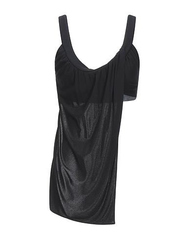 PROENZA SCHOULER Crop top Black 100% Viscose, Triacetate, Polyester
