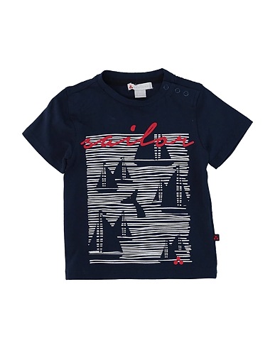 PEUTEREY T-shirt Midnight blue 95% Cotton, 5% Elastane