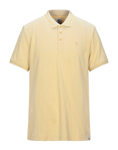 GARCIA Polo shirt Yellow 100% Cotton