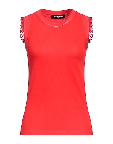 FRANKIE MORELLO Basic T-shirt Red 100% Cotton