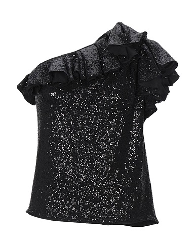 IRO One-shoulder top Black 95% Rayon, 5% Elastane