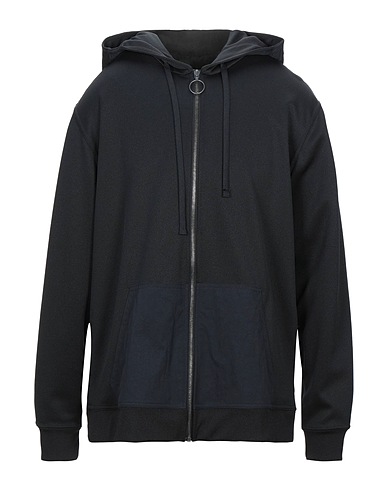 DAMIR DOMA Hooded sweatshirt Black 55% Polyester, 45% Cotton, Polyamide, Elastane