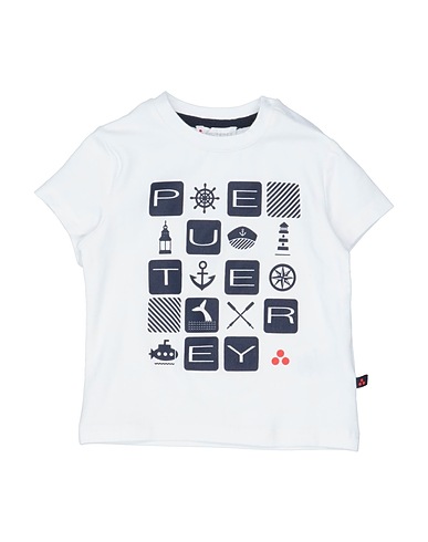 PEUTEREY T-shirt White 95% Cotton, 5% Elastane