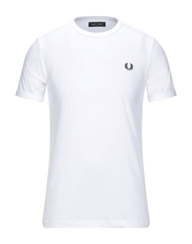 Fred Perry Pique T-shirt With Pocket Detail In White In White