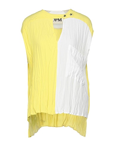 8PM Top Yellow 69% Acetate, 31% Silk
