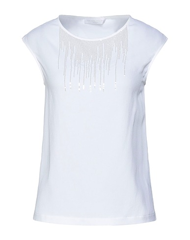 FABIANA FILIPPI Top White 57% Acetate, 43% Silk, Polyester