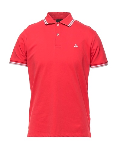 PEUTEREY Polo shirt Red 96% Cotton, 4% Elastane